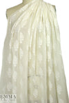 The0ry embroidered motif silk - ivory
