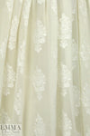 The0ry embroidered motif silk - ivory