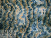 Italian embroidered tie dye brushed wool knit - pine/caramel 3 yd