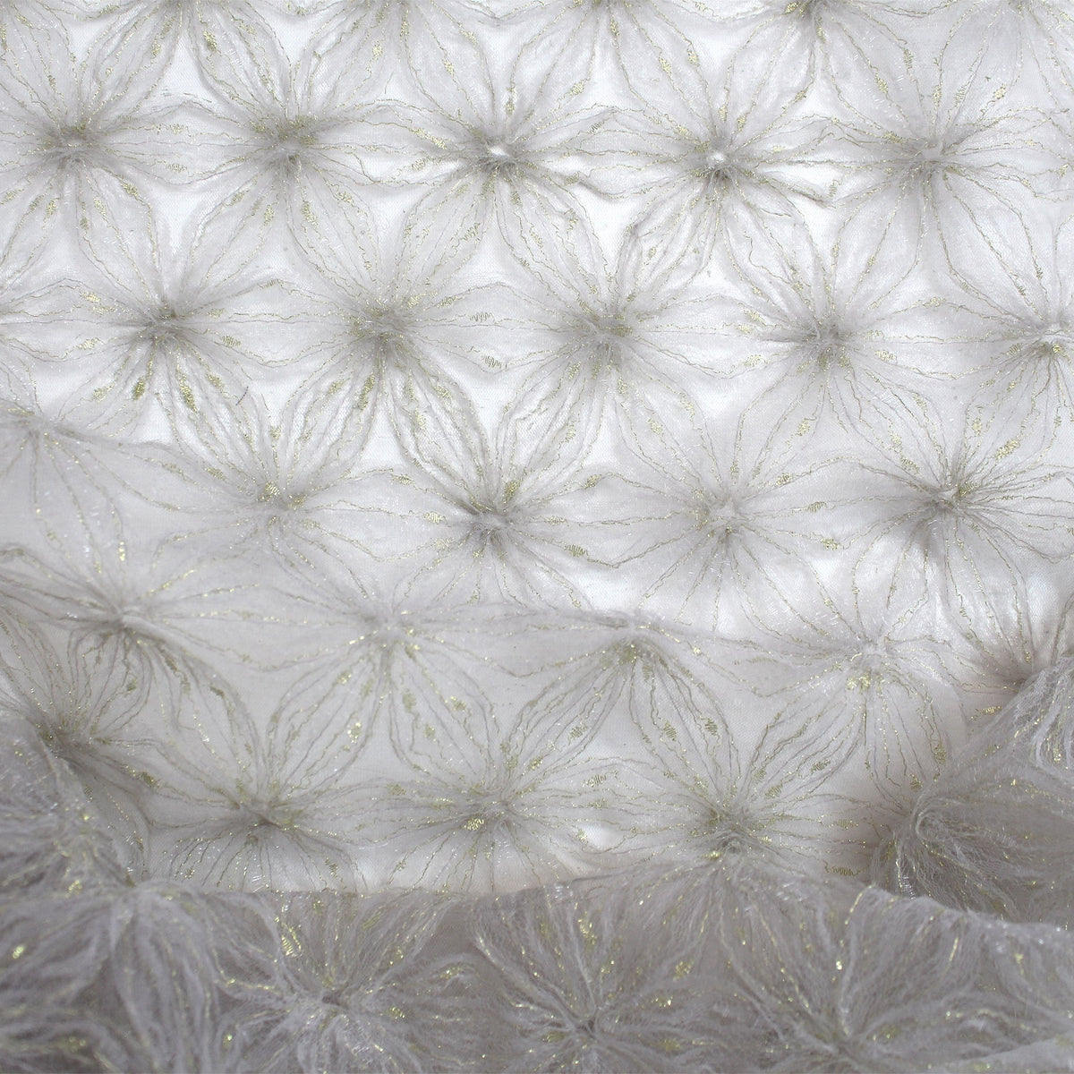 tulle, textured novelty occasionwear 'shimmering snowflake' - smoke