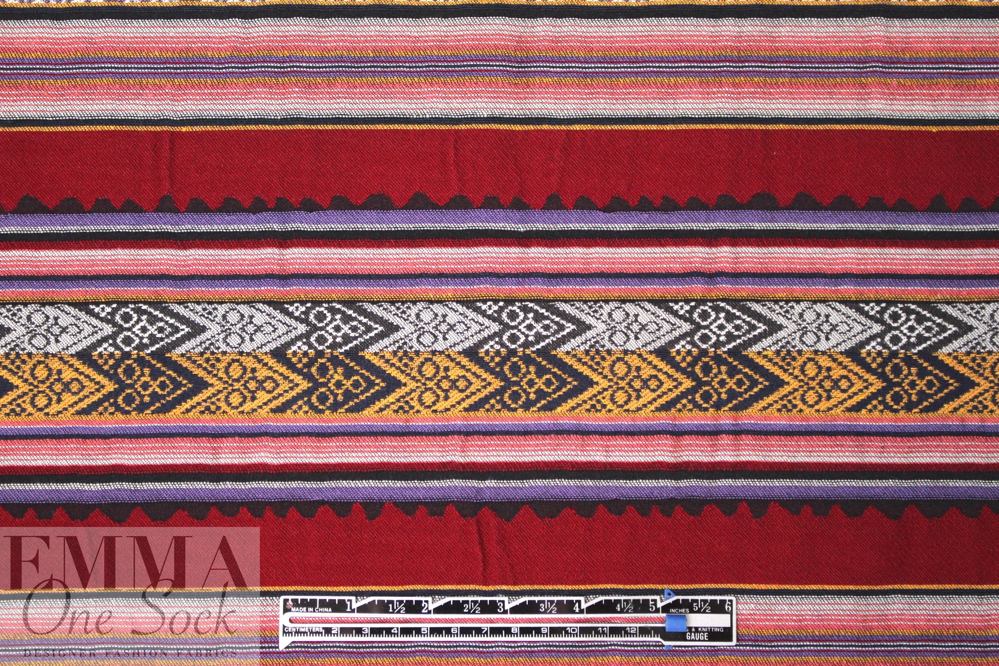 NY designer southwest tapestry jacquard brocade - red