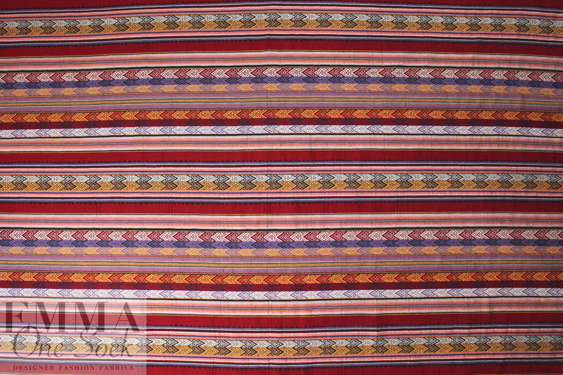 NY designer southwest tapestry jacquard brocade - red