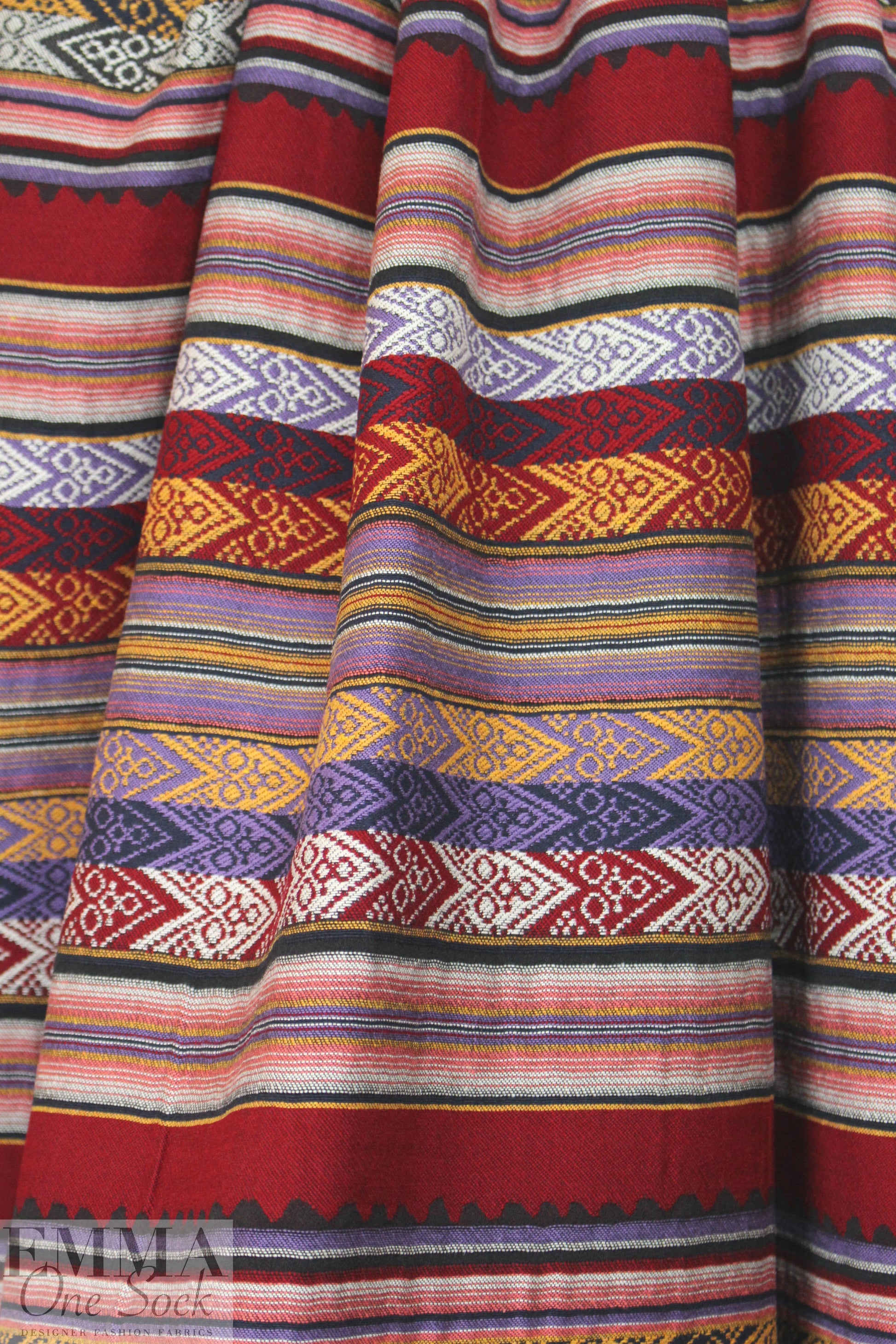 NY designer southwest tapestry jacquard brocade - red