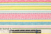 NY designer 'folk art' yarn dyed jacquard stripe 1.875 yds