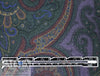 Etr0 printed brushed wool twill suiting - moody paisley 2.25 yds