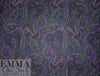Etr0 printed brushed wool twill suiting - moody paisley 2.25 yds
