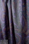 Etr0 printed brushed wool twill suiting - moody paisley 2.25 yds