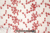 CA designer cotton eyelet - red on white 1.875 yds