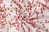 CA designer cotton eyelet - red on white .75 yds