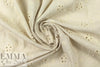 recycled rayon/linen eyelet, Oeko-Tex certified - natural 1.25 yds