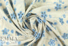 recycled rayon/linen eyelet, Oeko-Tex certified - blue 2.5 yd