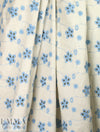 recycled rayon/linen eyelet, Oeko-Tex certified - blue 2.5 yd