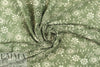 seagrass/ivory flowery embroidered cotton eyelet 1.5 yds