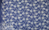 marine/ivory flowery embroidered cotton eyelet 1.5 yd
