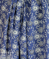 marine/ivory flowery embroidered cotton eyelet 1.125 yds