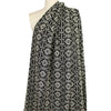 flowery embroidered cotton eyelet - black/ivory