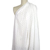 flowery embroidered cotton eyelet - soft white, BCI cert. 1.875 yd
