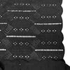 Italian embroidered cotton eyelet - black 2.25 yds