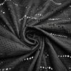 Italian embroidered cotton eyelet - black 2.25 yds