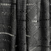 Italian embroidered cotton eyelet - black 2.25 yds