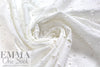 embroidered flowery cotton eyelet - white  2 yds