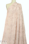 NY designer silk/cotton eyelet - pink blush