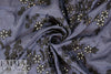 NY designer silk/cotton eyelet - navy/black
