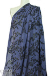 NY designer silk/cotton eyelet - navy/black