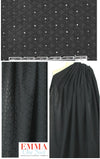 Tah@ri embroidered cotton eyelet lace - black