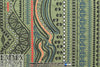 NY designer embroidered cotton woven - loden