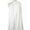 'floral scallop' eyelet stitch knit - soft white 1.75 yd