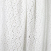 'floral scallop' eyelet stitch knit - soft white