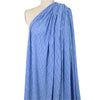 'floral scallop' eyelet stitch knit - French blue 2 yd