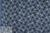 famous designer silk/cotton eyelet voile - marine/black