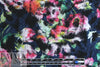 NY designer needle-felted floral print coating