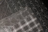 Italian fancy fur-infused plaid panel coating