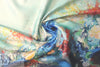 Italian impressionistic garden panel brocade