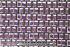 NY designer fringe/sequin embellished mesh knit - grape