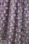 NY designer fringe/sequin embellished mesh knit - grape