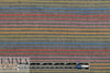 NY designer gray crinkle stretch woven with colorful stripes