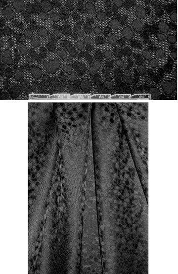 French 'raffia' textured fancy weave suiting - black