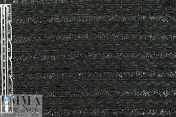 Carmen Marc Va1vo fancy weave sparkle stripe - black