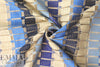 Mi11y cotton open grid fancy striped woven