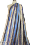 Mi11y cotton open grid fancy striped woven