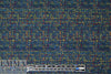 NY designer novelty weave cotton suiting - blue