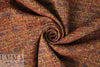 NY designer novelty weave cotton suiting - spice