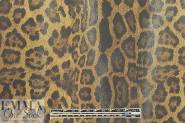 leopard printed water-resistant faux leather 1.625 yd