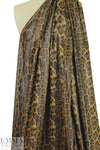 leopard printed water-resistant faux leather 1 yard