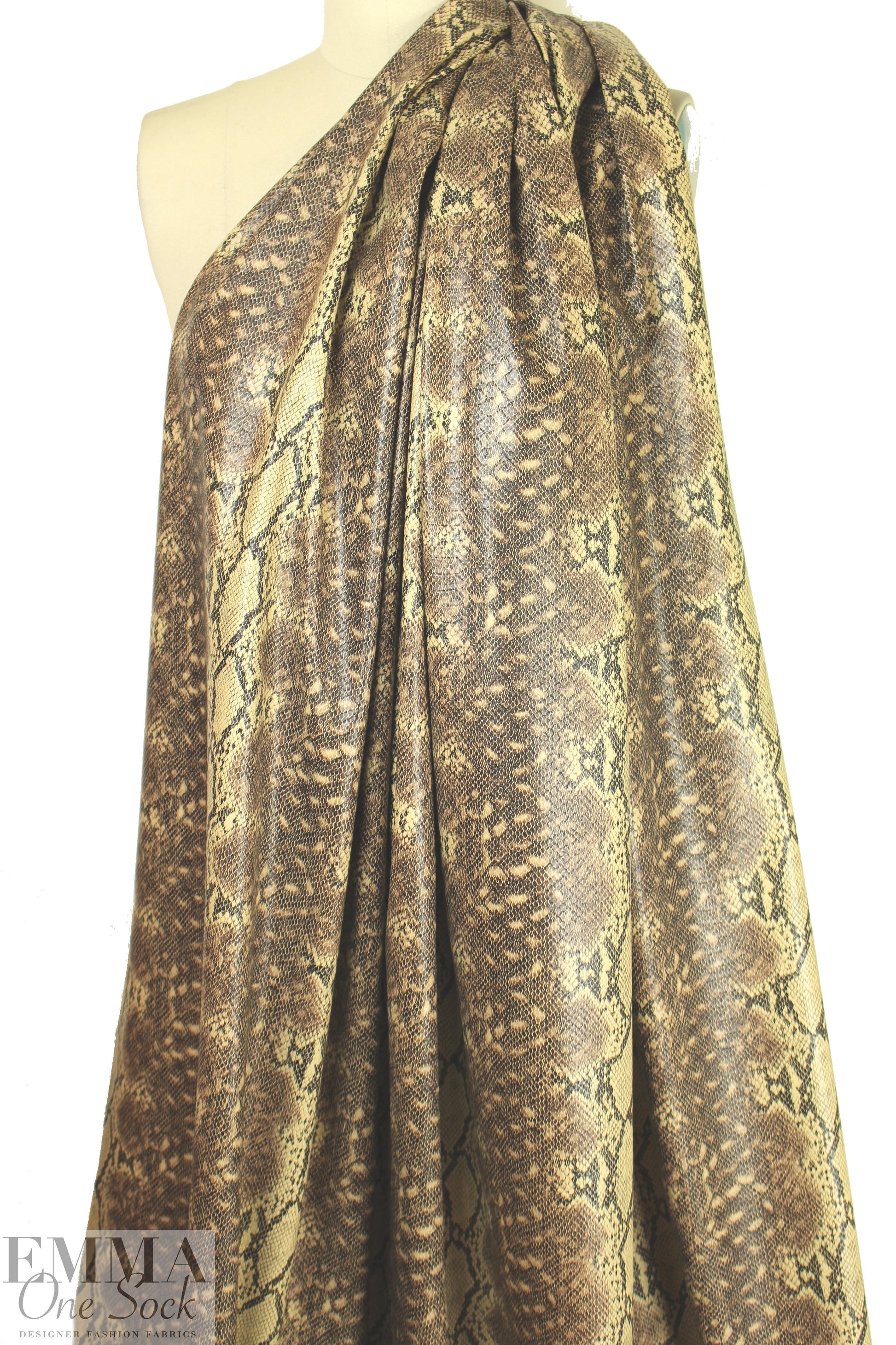 reptile printed water-resistant faux leather