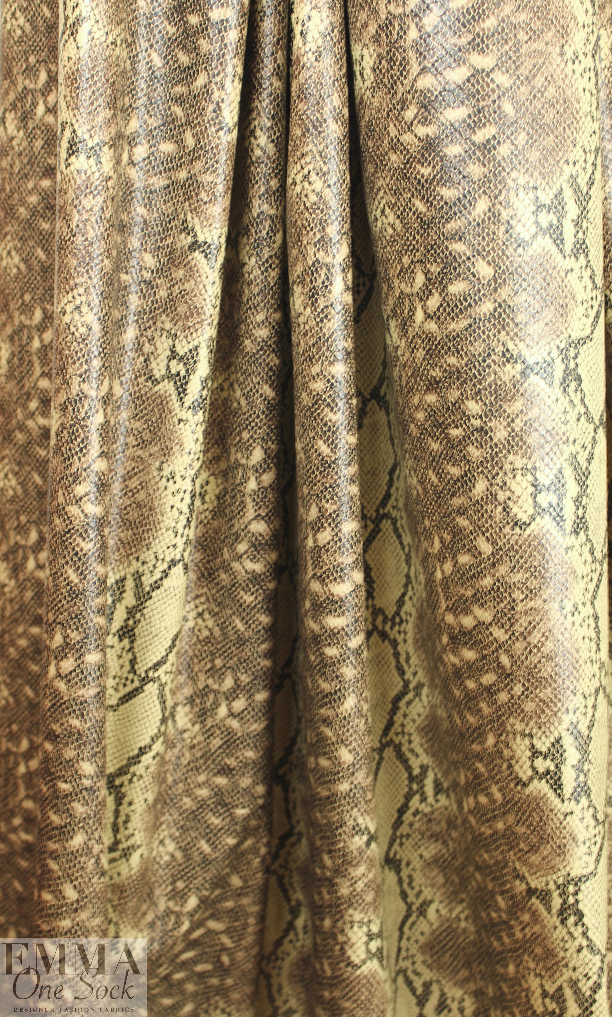 reptile printed water-resistant faux leather